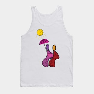 illustration of loved parents Tank Top